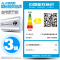 奥克斯(AUX)SMS-50DB06电热水器 50升纤薄扁桶双胆热水器家用速热储水式3档控温机械旋钮1800W带安装