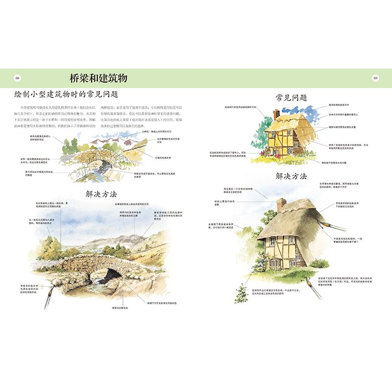 醉染图书绘画问题解答 风景·花卉·动物轻松画9787559204899高清大图