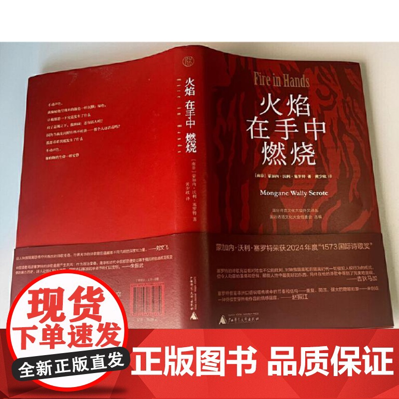 纯粹 火焰在手中燃烧 9787559872869 广西师范大学出版社 蒙加内沃利塞罗特纯粹 Pura 出品 2024-0高清大图