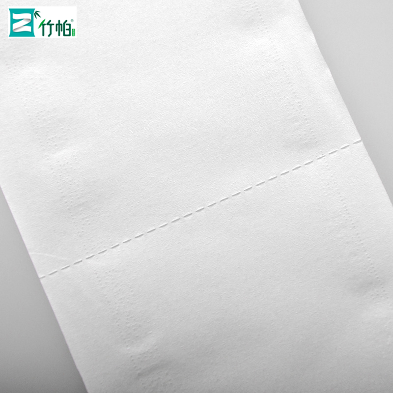 竹帕 1500克空芯木浆卷纸100mm*100mm*4层 10卷提高清大图