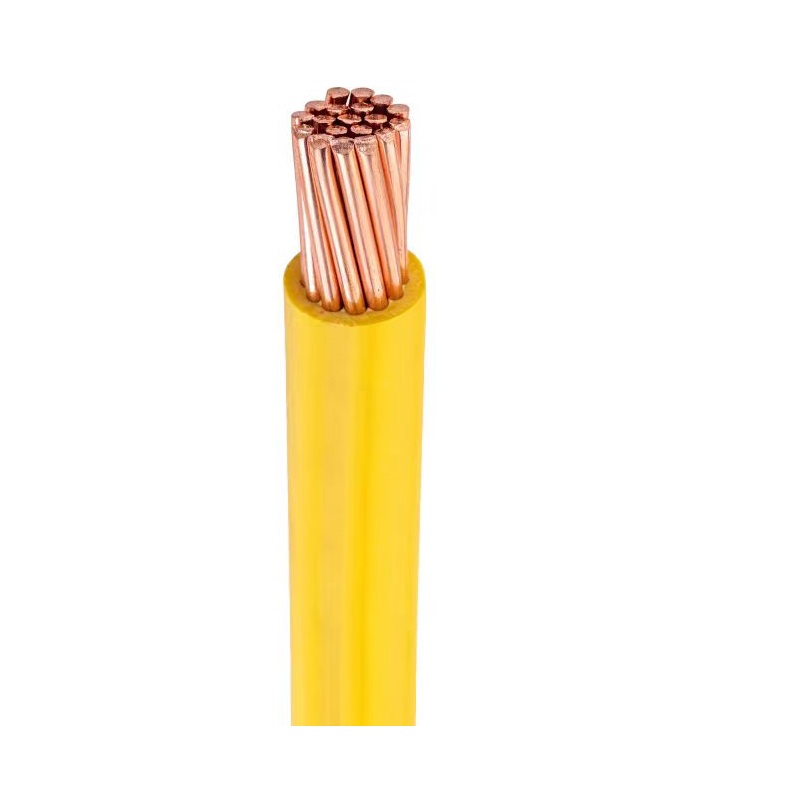 绵缆 铜芯聚氯乙烯绝缘电缆 BV-35黄色450/750V 米高清大图