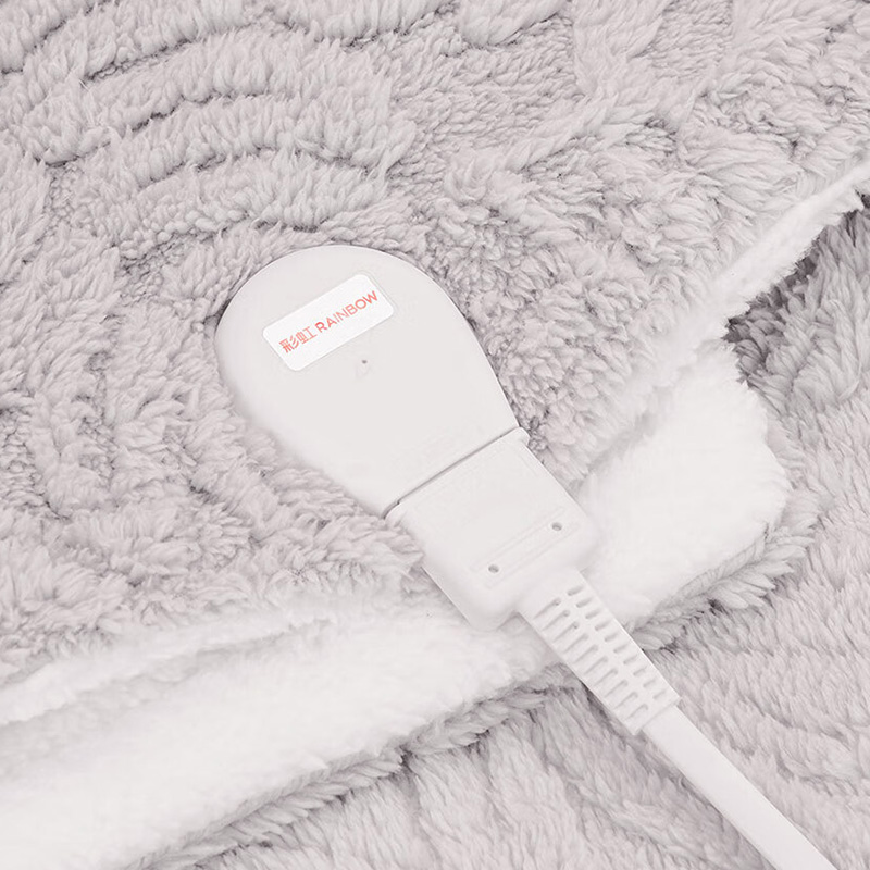 彩虹电热毯1.6*1.3m五档调温亲肤锁温面料柔软1613高清大图