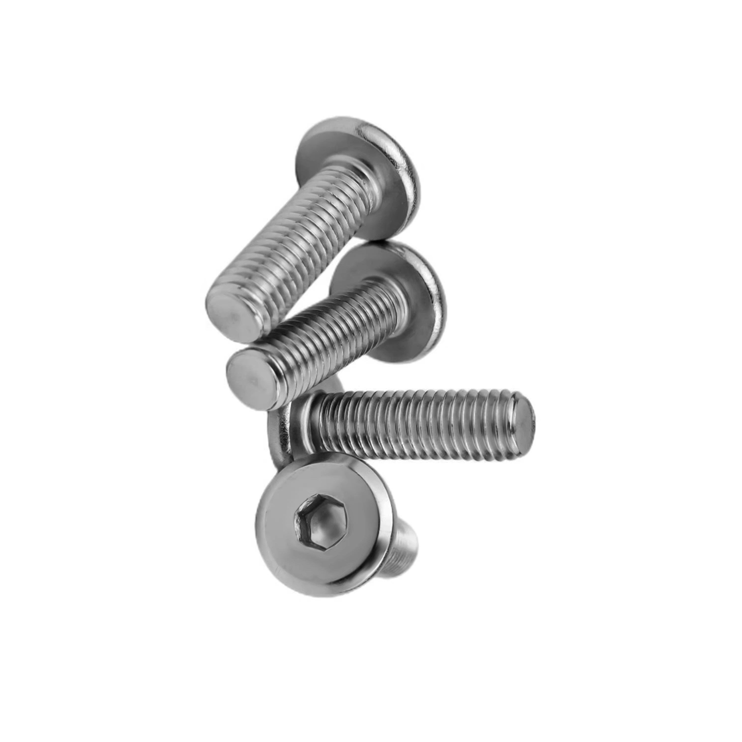 冰匠 304不锈钢倒边内六角螺丝 单位:个高清大图