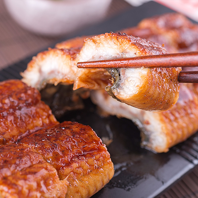 三都港日式蒲烧烤鳗鱼180g盒段装出口日本海鲜水产