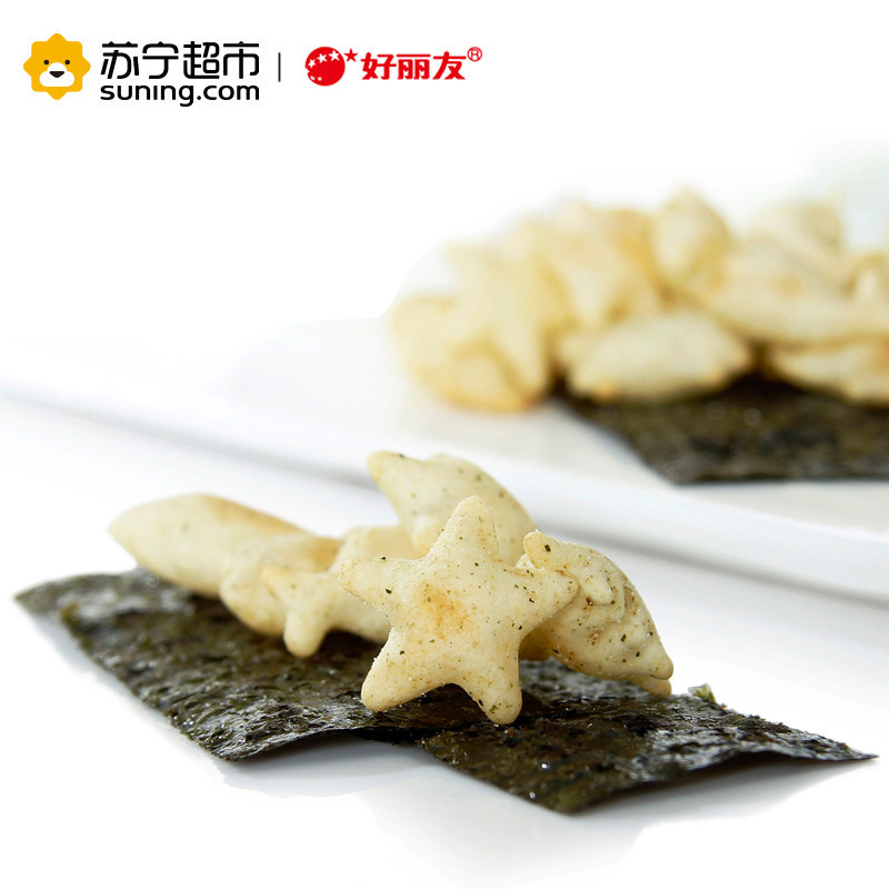 好丽友 好多鱼(鲜香海苔味)33g*6盒 休闲零食非油炸烘烤膨化高清大图