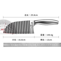 304狼牙土豆刀具商用波纹刀切菜神器波浪刀不锈钢刀具8177