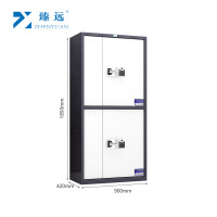 臻远ZY5020615G 灰白套色双节带斗指纹锁保密柜 台 1mm