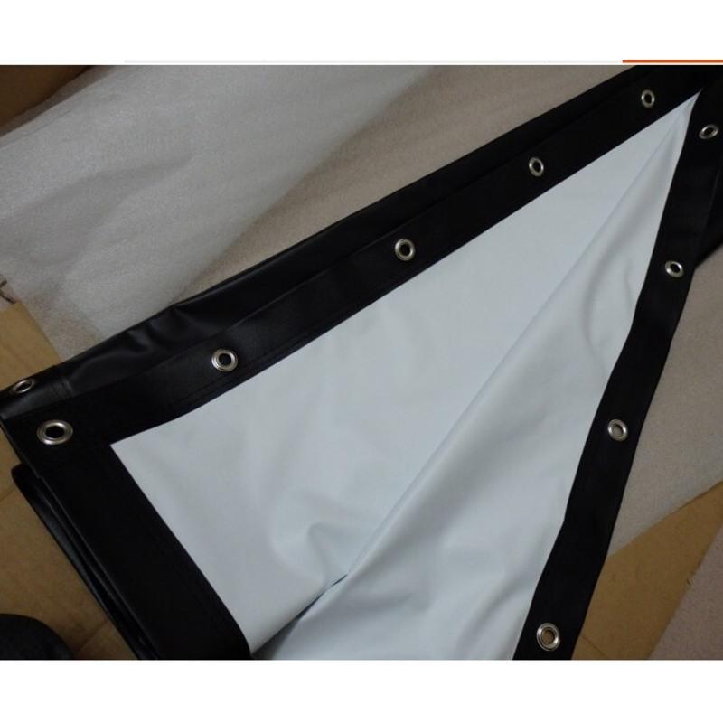 60寸169比例132075米pvc白软投影幕布高清可折叠pvc白软幕布100120