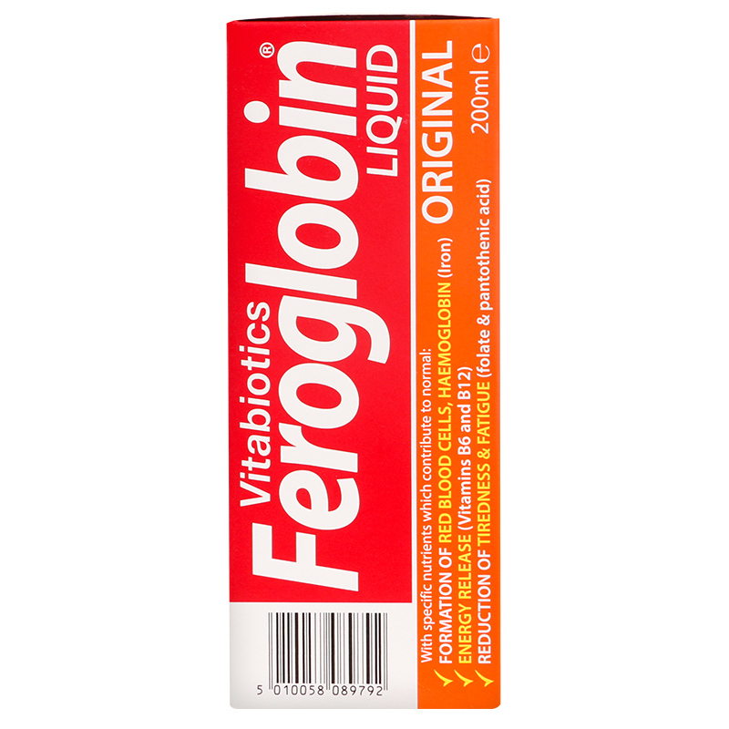 薇塔贝尔(VITABIOTICS) Feroglobin B12进口补铁补锌口服液(基础版)200毫升/瓶 3岁以上