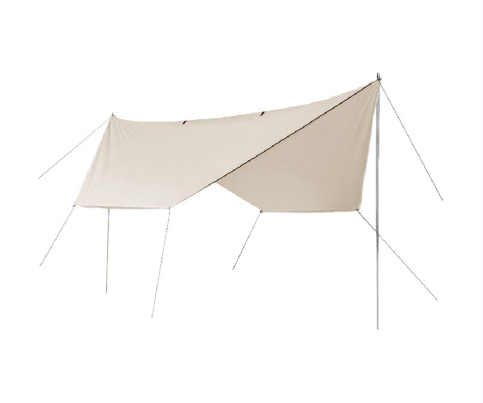 三极户外Tri-polar TP2326多功能六角天幕430*450cm撑杆(210cm/2组)(单位:顶)珍珠白高清大图