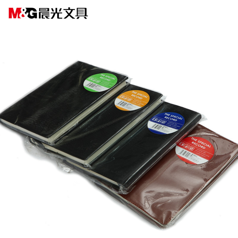 晨光(M&G)APY4K380 笔记本 B5封套皮本120页(经典办公) 颜色随机 2本装 APY4K38000高清大图