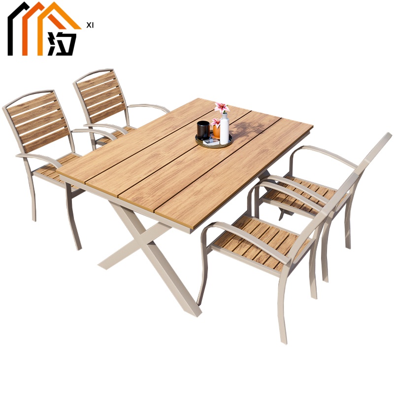 汐户外桌1.3米桌+4椅套