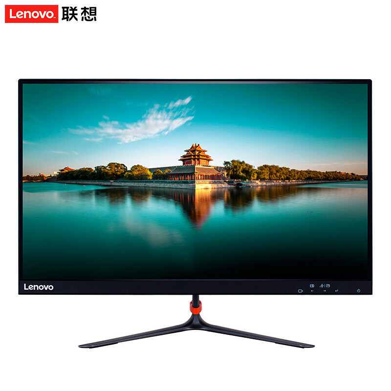 联想(Lenovo)LI2364A 23英寸显示器 全高清 窄边框 广视角 商用办公家用高清大屏电脑显示器 配VGA数据线 黑色