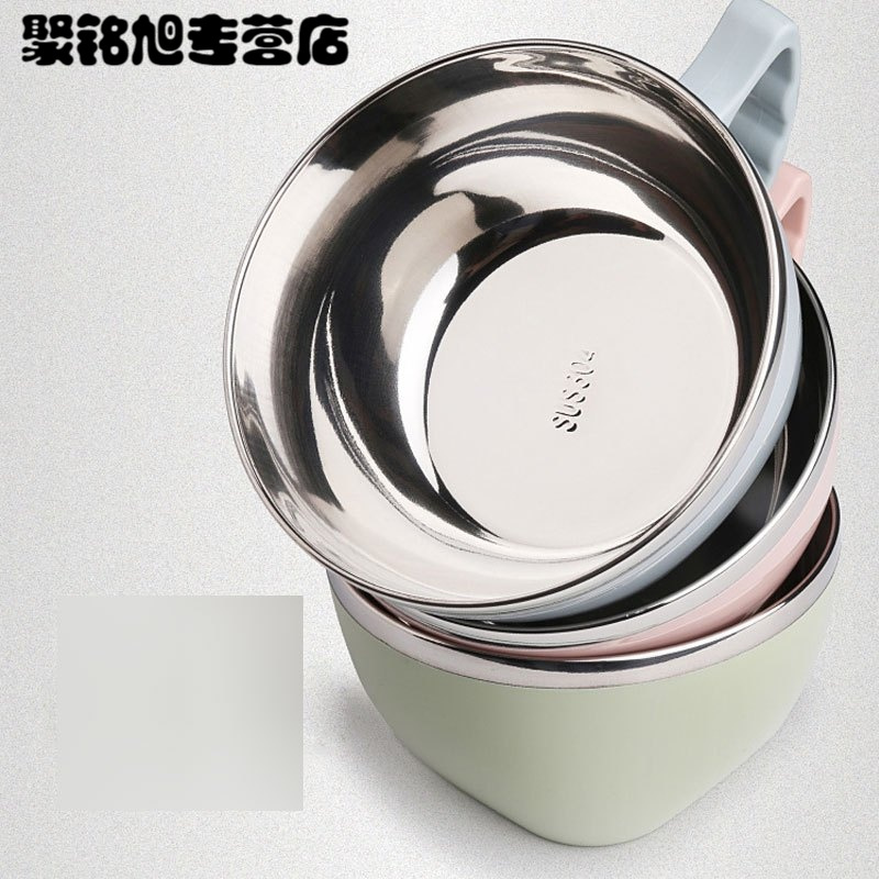304不锈钢泡面碗杯 带盖日式方便面碗学生便当盒碗筷套装多功能多色多款时尚创意办生活日用家居器皿饭盒便当盒