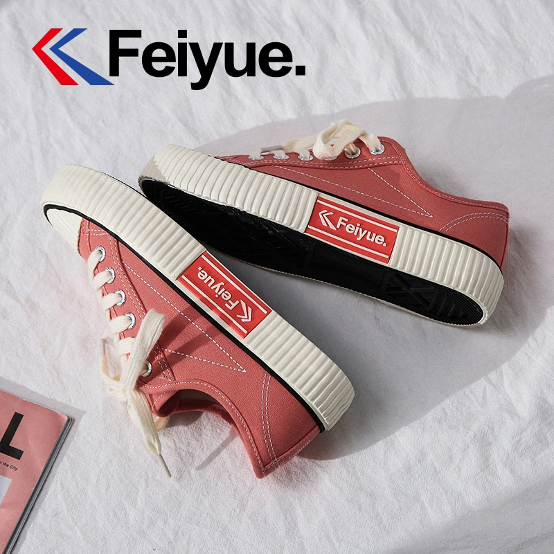 feiyue/飞跃经典帆布鞋学生休闲小白鞋百搭潮流饼干鞋女