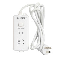 SAICKG SCC8-10844 一位5孔 一位2孔 1.8M 2500W 插排（单位：个）白