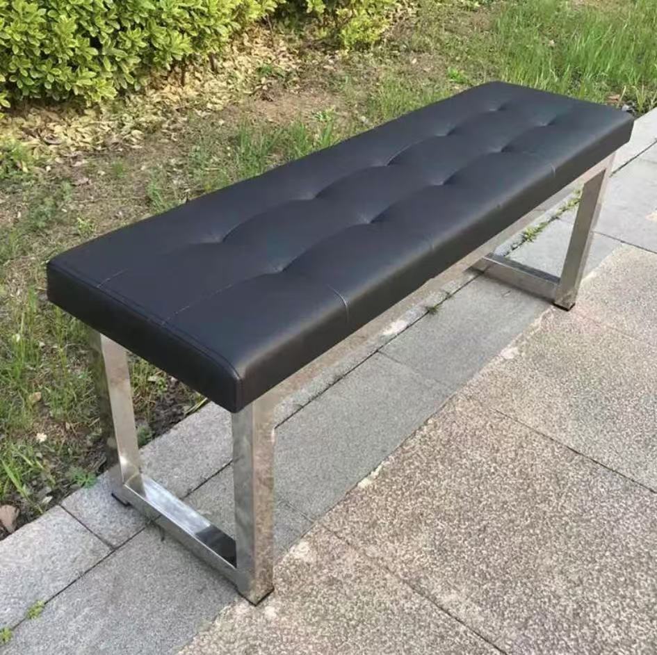 哈御木坊可定制不锈钢更衣凳1500*400*450mm/个高清大图