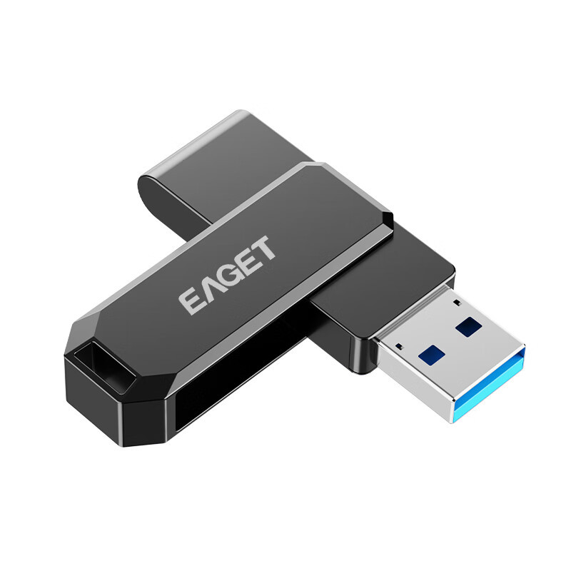 忆捷(EAGET)HF66 256GB USB3.2 U盘 高速全金属360度旋转优盘高清大图