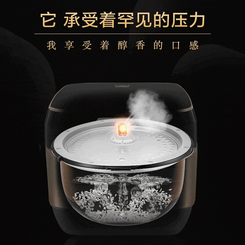 格力大松(TOSOT)电饭煲GDCF-40X80C 4升大容量家用压力IH电磁加热煮饭锅多功能柴火饭智能WIFI预约功能