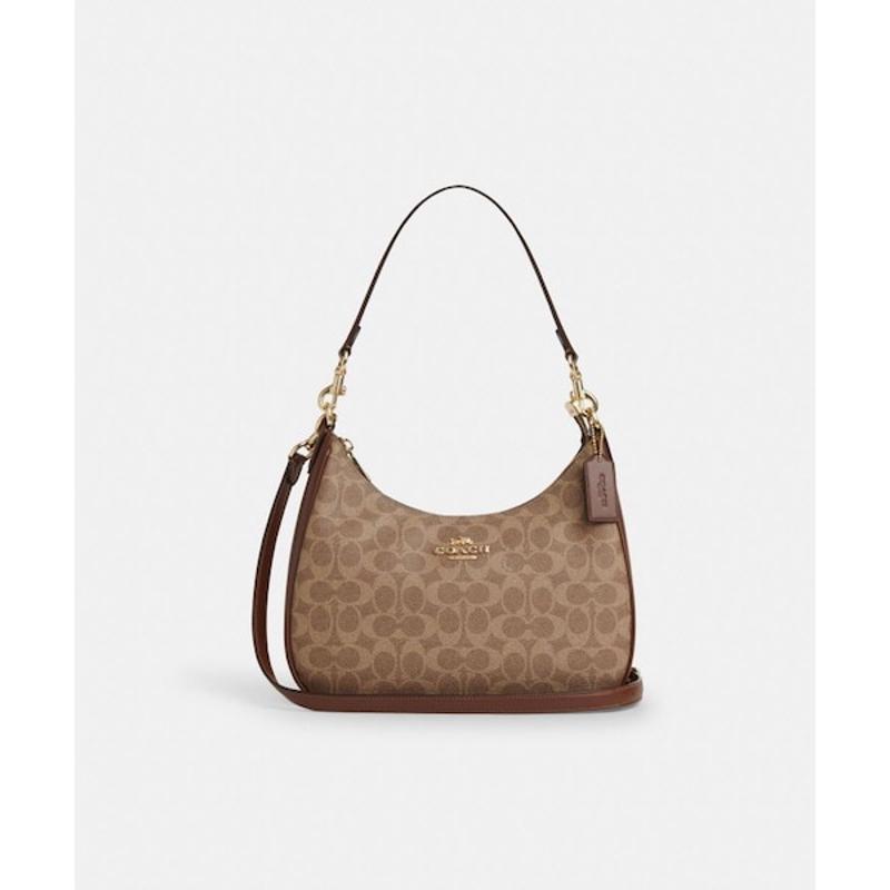 COACH新款女包肩背单肩包Terry斜挎斜挎包日常出行通勤 情人节礼物 Brown