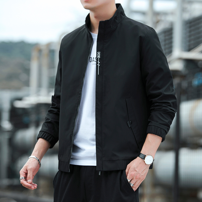 NEW LAKE男装夹克2020秋季新款韩版潮流秋装上衣男士休闲外套冬季棒球服男夹克
