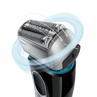 [灵动贴面]博朗(BRAUN)5147s 5系电动剃须刀 三刀头往复式 全身水洗 充电式剃须刀 黑色