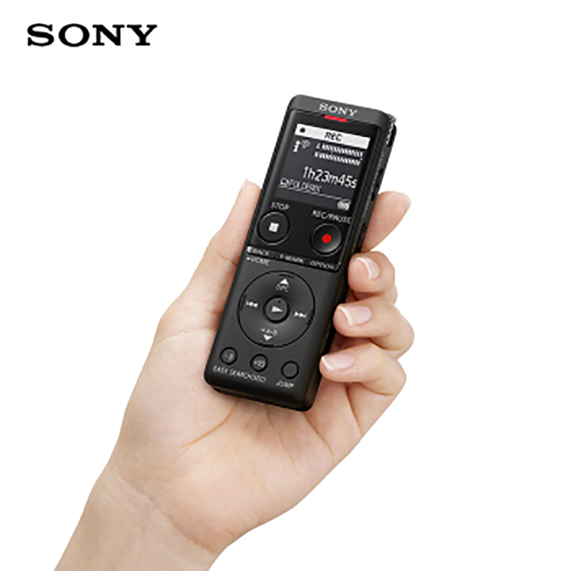 索尼(SONY)录音笔ICD-UX570F 4GB 智能降噪升级款 专业线性录音棒 商务学习采访支持内录 黑色