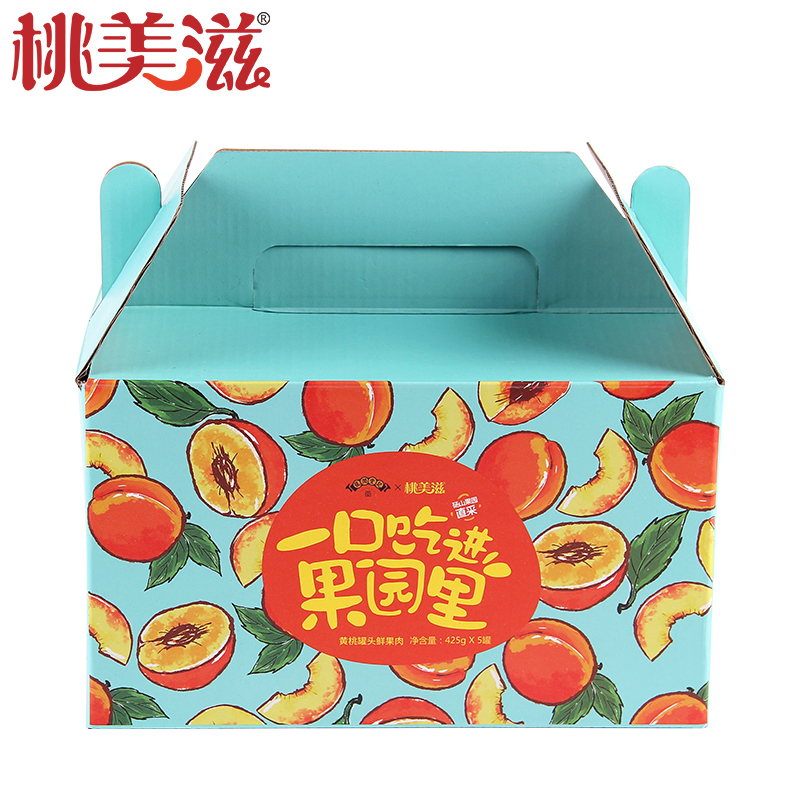 龙润堂记新鲜黄桃罐头糖水罐头2箱装