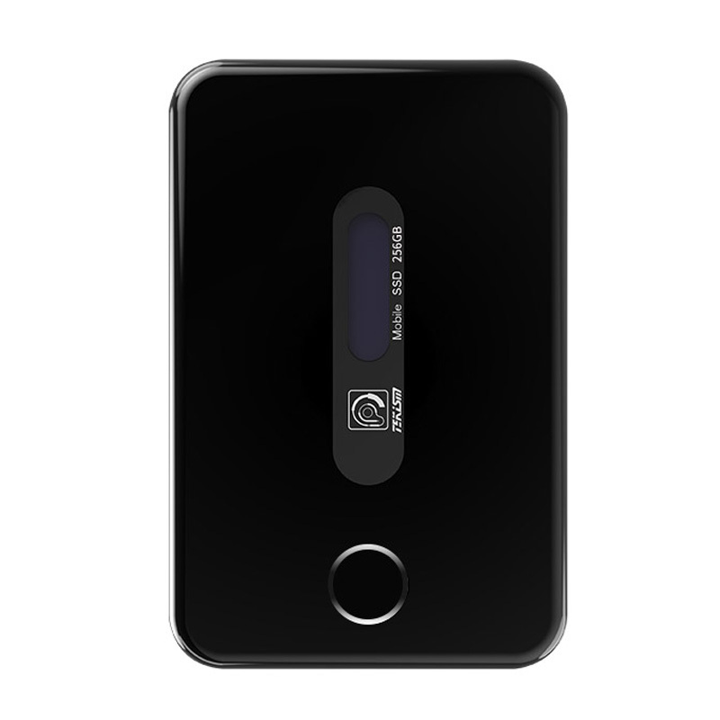 特科芯(TEKISM)TEK2 PRO 256GB 指纹移动固态硬盘亮黑尊享版红点奖作品