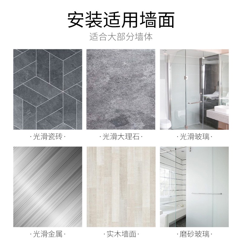 卫生间置物架壁挂厕所三角免打孔墙上浴室卫浴上墙洗发露收纳架 三维工匠 优雅银双层三角(粘贴款不限层高)储物架高清大图