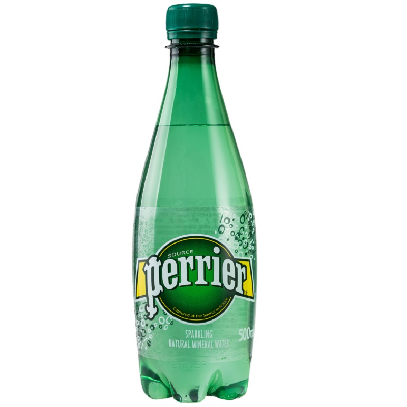 perrier巴黎水含气天然矿泉水500ml
