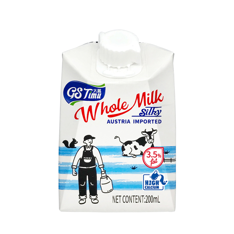 太慕 奥地利原装进口 全脂纯牛奶 /200ml*10盒