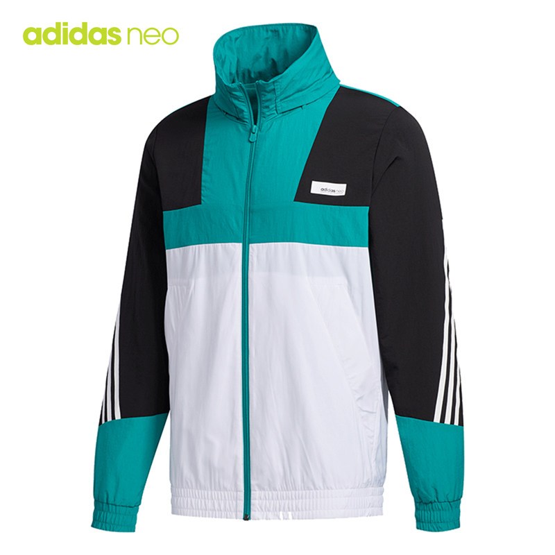 adidas阿迪达斯NEO 男士外套2020春季连帽休闲运动夹克GE5499
