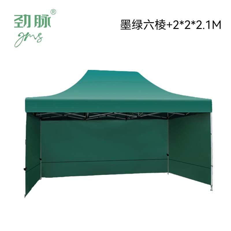 劲脉 三面防雨帐篷 墨绿六棱+2*2*2.1M 顶图片