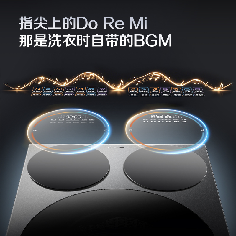 统帅(Leader)懒人三筒Pro2.0 单洗款 海尔出品 14KG 滚筒洗衣机 XQGL140-MBE787SU1高清大图