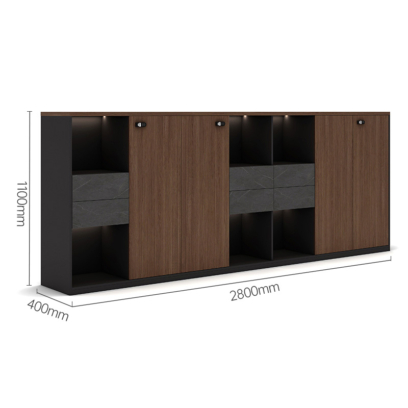 烁恒 矮柜 6抽4门 个高清大图