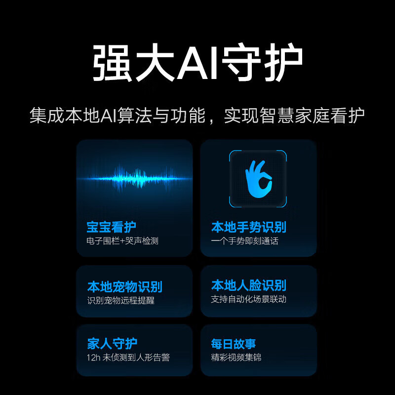 [官方旗舰店]小米(MI) Xiaomi智能摄像机2 AI增强版 家用云台监控器360°全景双频WiFi400万像素高清大图