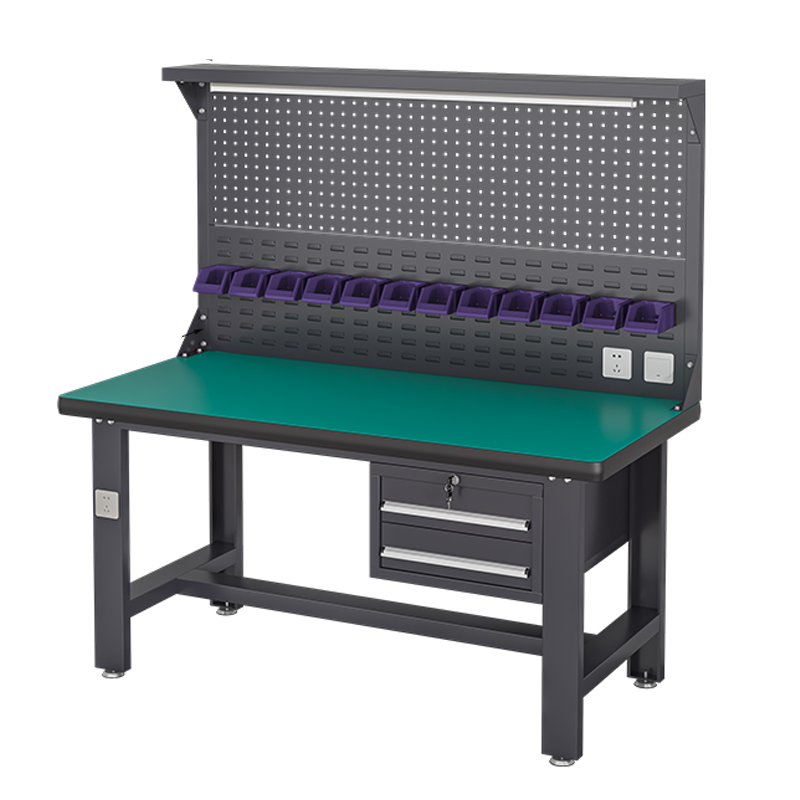 汐重型钳工操作台 工具桌120cm张高清大图