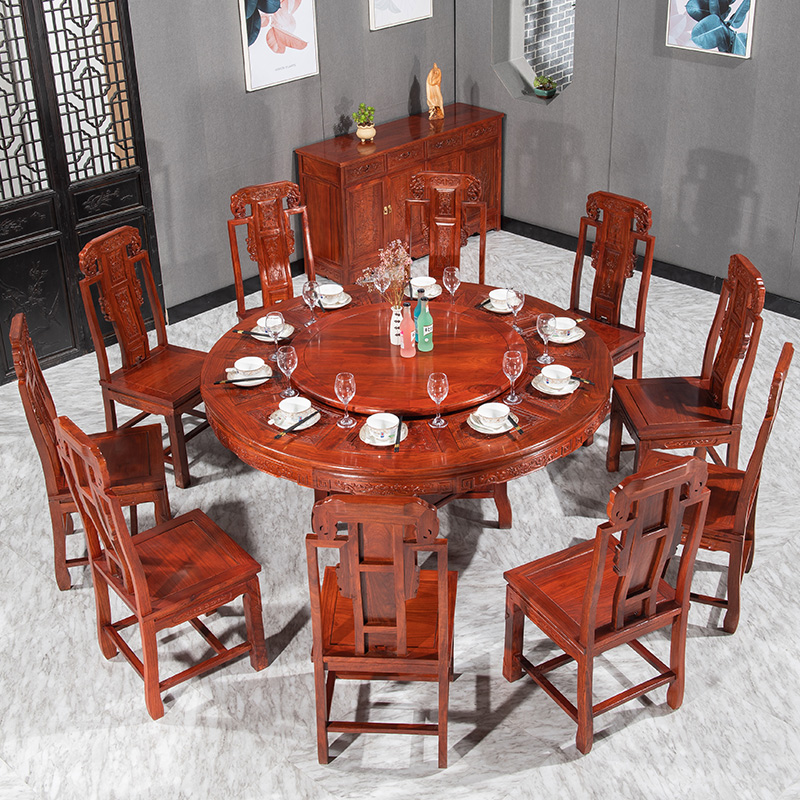 檀星星红木餐桌刺猬紫檀圆桌中式客厅实木桌椅组合花梨木家用圆形饭桌参数配置 规格 性能 功能 苏宁易购 檀星星红木餐桌刺猬紫檀圆桌中式客厅实木桌椅组合花梨木家用圆形饭桌参数配置 规格 性能 功能 苏宁易购