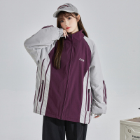 [2.5折价156元]唐狮秋新款复古运动休闲外套女独特好看立领薄款春秋夹克上衣