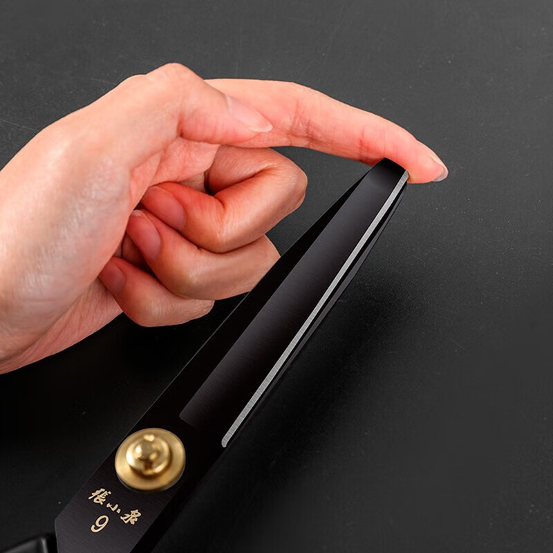 张小泉裁缝剪工业剪锰钢锻打剪刀服饰剪裁布剪衣服皮革剪钝头窗帘剪子大高清大图