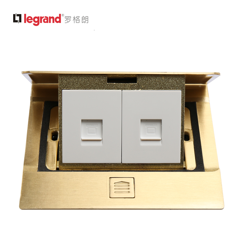 tcl罗格朗(legrand)地插座液压缓冲式全铜二位电脑网线宽带全铜地板
