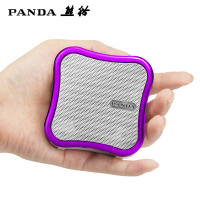 PANDA/熊猫DS-122便携式插卡收音机音箱MP3播放器小型迷你听歌唱戏音乐戏曲充电插卡音响 紫色
