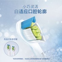 飞利浦(Philips)牙刷头 标准型4支装+迷你型2支装清洁刷头 适配HX9362/HX9302等 HX6066/69