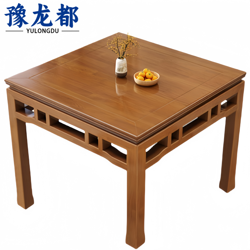 豫龙都 餐桌 实木 张高清大图