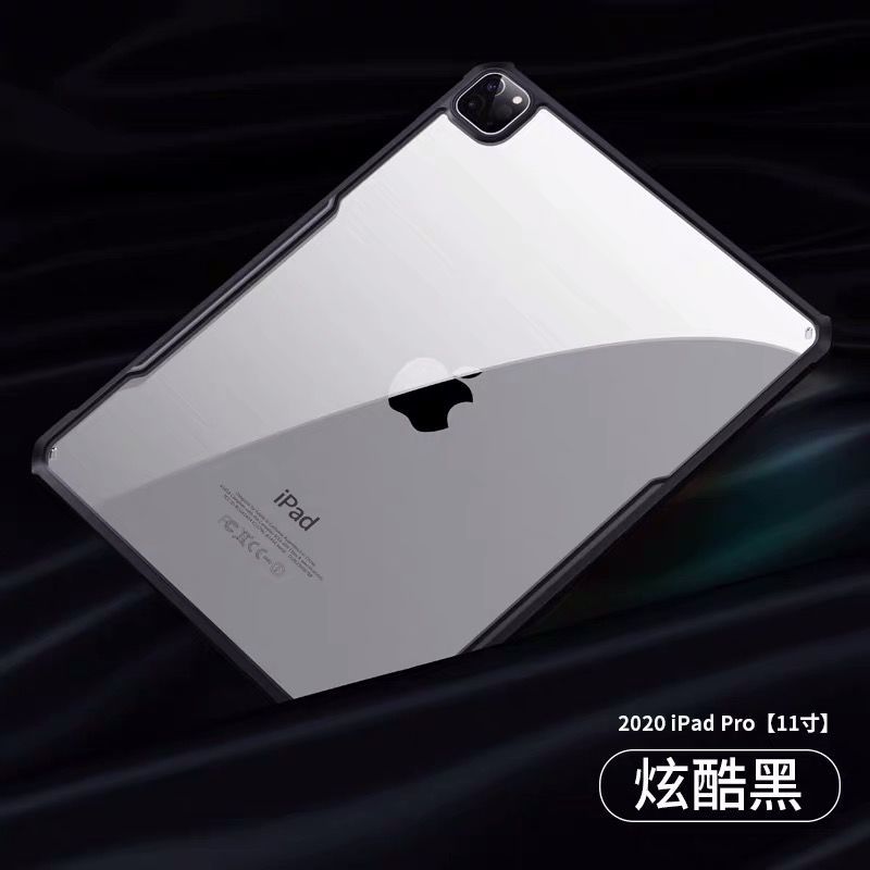 iPad保护套2020款苹果平板套mini5保护壳Air4/3/2配件Pro11电脑套 透明亚克力+黑边 2020款Ai