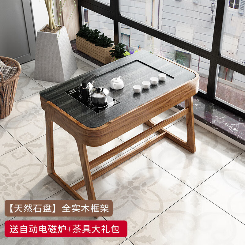 晋舰阳台茶桌椅组合家用小茶台新中式茶桌简约小户型茶几1.15米玄驹桌单桌