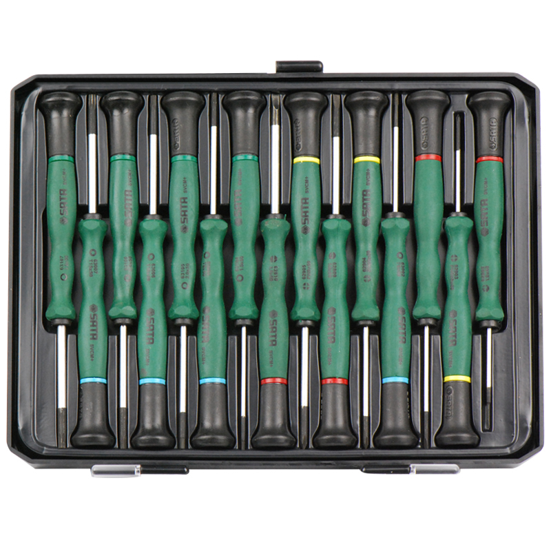世达(SATA)09317 15件综合微型螺丝批手机维修拆机工具笔记本螺丝刀组合 起子组套