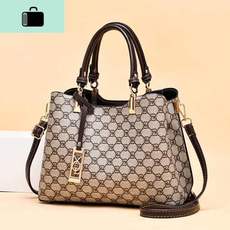 时尚手提大容量中年母亲节送妈妈包女包新款大气斜挎洋气百搭2020NEWLAKE高清大图