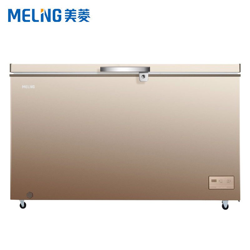 美菱(meling)419升卧式冰柜 商用冷冻柜 超低温冷柜电子温控 冷藏冷冻